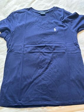 Polo Ralph Lauren Pima Cotton Tshirt - Navy White - M